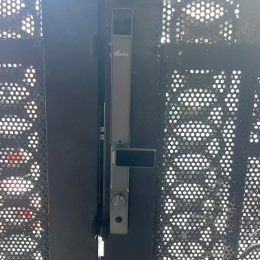 Khóa thông minh nhận diện khuôn mặt Face ID cửa nhôm sắt DEMAX EL908 AG CNC APP WIFI - chống nước