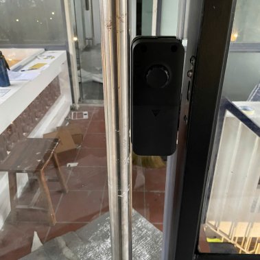 KHÓA ĐIỆN TỬ KÍNH HUBERT HB CK68 BLACK