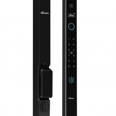 Khóa thông minh nhận diện khuôn mặt Face ID cửa nhôm sắt DEMAX EL908 BL CNC APP WIFI - chống nước