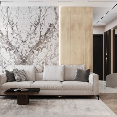 NỘI THẤT CĂN HỘ 58m² PHONG CÁCH HIỆN ĐẠI TONE NÂU