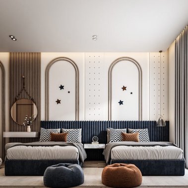 NỘI THẤT PHÒNG NGỦ 60 - PHÒNG NGỦ CHO BÉ TRAI