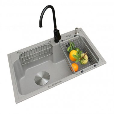 CHẬU RỬA CHÉN I-ROYAL 1 HỘC ĐÁ NHÂN TẠO IRDCRE-7848GR