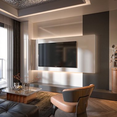 NỘI THẤT CĂN HỘ 19 - NỘI THẤT CĂN HỘ HIỆN ĐẠI MÀU TRẮNG PHỐI XÁM