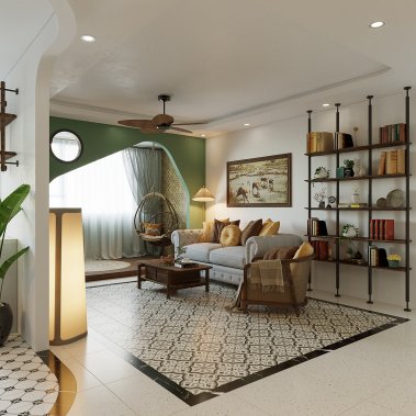 NỘI THẤT CĂN HỘ 160m² - PHONG CÁCH INDOCHINE