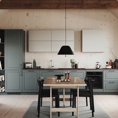 TỦ BẾP 126 GỖ MDF CÁNH PANEL