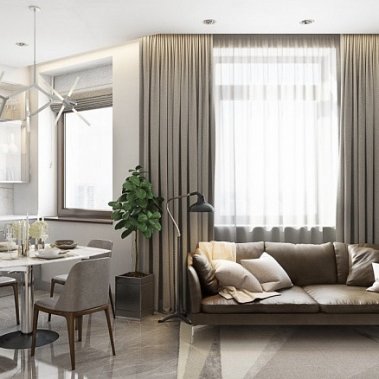 NỘI THẤT CĂN HỘ 121m²  PHONG CÁCH HIỆN ĐẠI