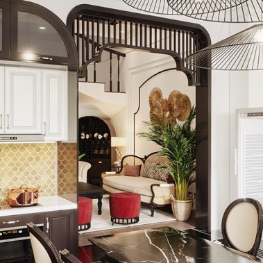 NỘI THẤT CĂN HỘ 22 - PHONG CÁCH INDOCHINE