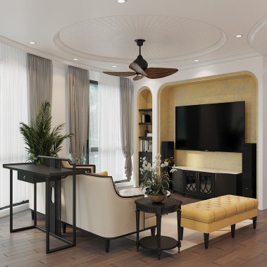 NỘI THẤT CĂN HỘ 120m² - PHONG CÁCH INDOCHINE