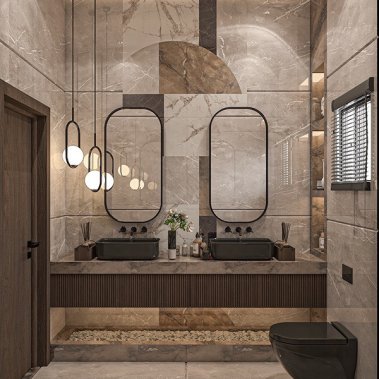 NỘI THẤT PHÒNG TẮM 01  - PHONG CÁCH HIỆN ĐẠI