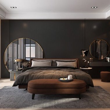 NỘI THẤT PHÒNG NGỦ 42 - PHONG CÁCH HIỆN ĐẠI, TONE MÀU XÁM