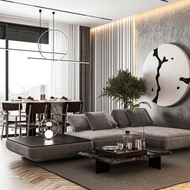 NỘI THẤT CĂN HỘ 1 PHÒNG NGỦ - PHONG CÁCH HIỆN ĐẠI