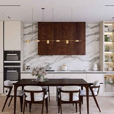 TỦ BẾP 146 - TỦ GỖ MDF PHỦ MELAMINE