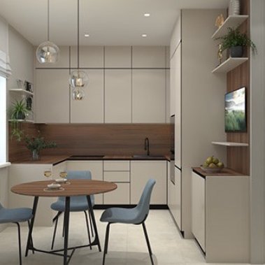 TỦ BẾP 132 KỊCH TRẦN NHỎ GỌN