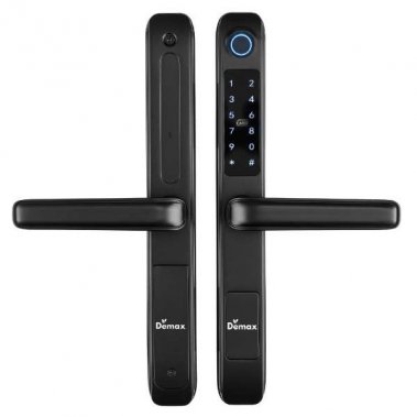 Khóa vân tay chống nước cửa nhôm xingfa, cửa sắt DEMAX EL101 BL
