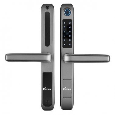 Khóa vân tay chống nước cửa nhôm xingfa, cửa sắt DEMAX EL101 SV