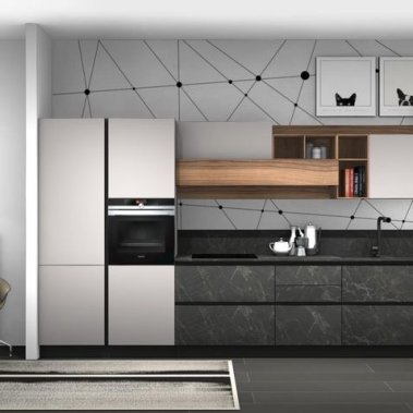 TỦ BẾP 50 - TỦ BẾP MELAMINE VÂN ĐÁ