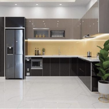 TỦ BẾP 86 - TỦ BẾP GỖ MDF PHỦ ACRYLIC