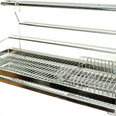 Kệ chén 1 tầng + 5 móc + thanh treo 201016, 201017, 201018, 201019 Higold