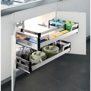 Rổ xoong nồi dưới bồn rửa inox 304 giảm chấn 303223, 303224 Higold