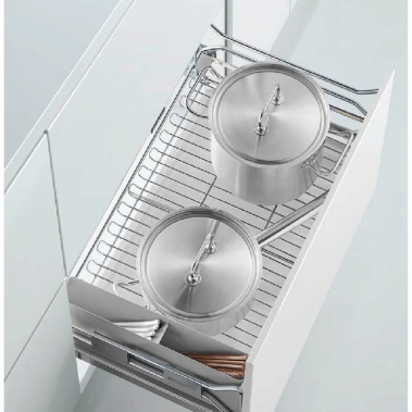 Rổ xoong nồi ray giảm chấn bắt mặt hộc inox 304 303331, 303332, 303334, 303335 Higold