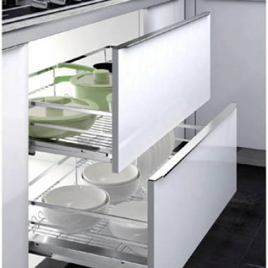 Rổ chén dĩa diamond giảm chấn bắt mặt hộc inox 304 303502, 303504, 303505 Higold