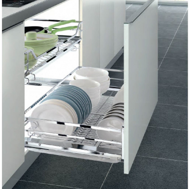 Rổ xoong nồi diamond ray giảm chấn bắt mặt hộc inox 304 303512, 303514, 303515 Higold