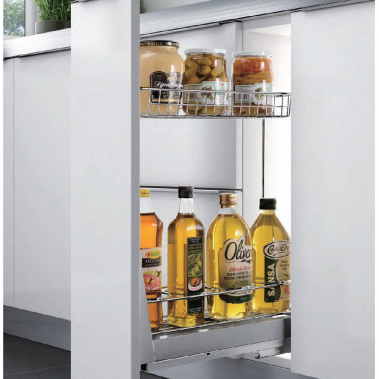 Kệ 2 tầng đựng chai lọ ray giảm chấn 305003 Higold