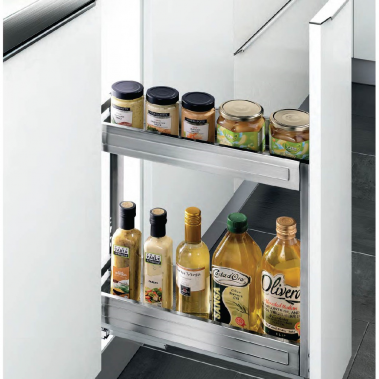 Kệ gia vị 2 tầng bản tủ 200mm Higold 306001