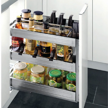 Kệ gia vị dụng cụ inox ray giảm chấn 306002 Higold