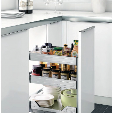 Kệ gia vị dụng cụ inox bản ray giảm chấn 306004 Higold