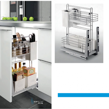 Kệ gia vị dụng cụ god ray giảm chấn inox 304 306061 Higold