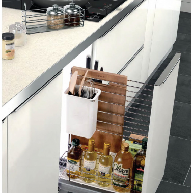 Kệ gia vị dụng cụ god ray giảm chấn inox 304 306063 Higold