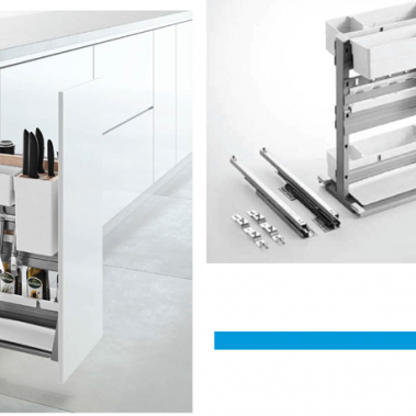 Kệ gia vị van god ray giảm chấn inox 304 306065, 306066 Higold