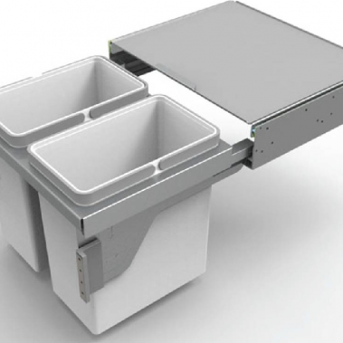 Thùng rác 2 ngăn Inox 306083 HIGOLD