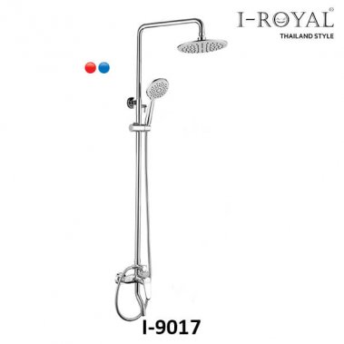 SEN TẮM ĐỨNG NÓNG LẠNH ĐỒNG THAU MẠ CROME I-ROYAL I-9017