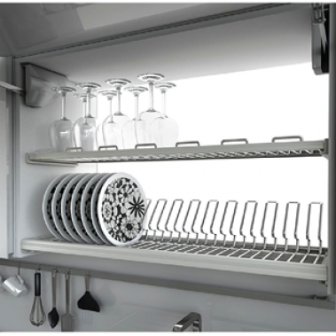 Kệ chén 2 tầng inox 304 âm tủ trên Higold 401151, 401152, 401153, 401154