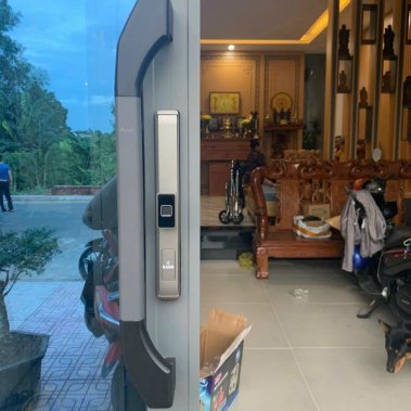 Khóa thông minh cửa nhôm chống nước Kaimi CN108 màu xám (Cửa Lùa)