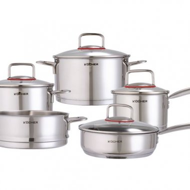 BỘ NỒI 5 MÓN KOCHER BERLIN - ĐÁY 6 LỚP