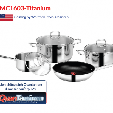 BỘ NỒI INOX MC1603 - TITANIUM