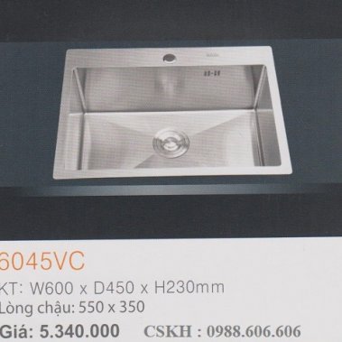  Chậu rửa chén Erowin 6045VC
