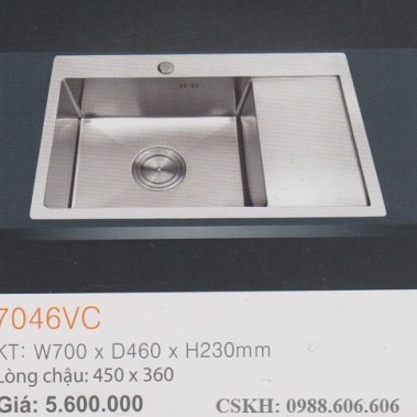 Chậu rửa chén Erowin 7046VC