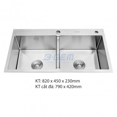 Chậu rửa chén inox cao cấp B-Gem BG-8245