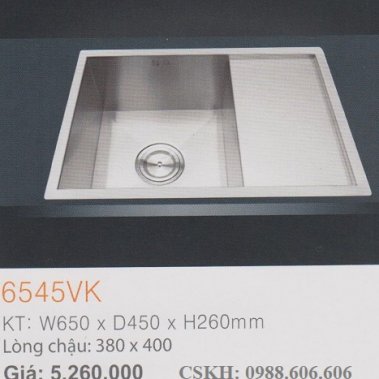 Chậu rửa chén inox Erowin 6545VK