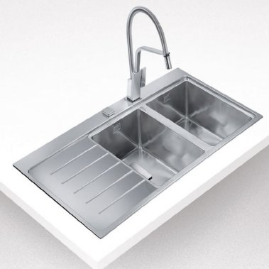 Chậu rửa inox TEKA ZENIT RS15 2B 1D 115160004