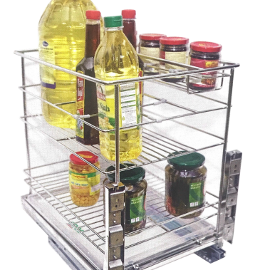 Kệ đựng gia vị inox SUS304 nan tròn GROB CS304-20B (CS304-25B; CS304-30B; CS304-35B; CS304-40B; CS30