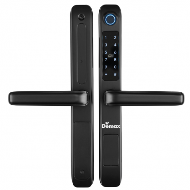 Khóa vân tay chống nước cửa nhôm xingfa, cửa sắt DEMAX EL101 BL - APP WIFI