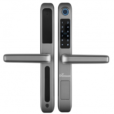 Khóa vân tay chống nước cửa nhôm xingfa, cửa sắt DEMAX EL101 SV - APP WIFI