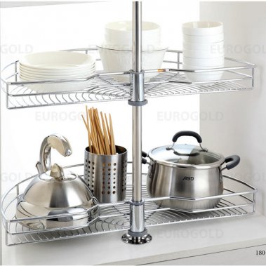 Mâm xoay inox nan mở 1/2 - 180 độ Eurogold EP180A