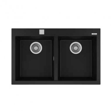 Chậu đá nhân tạo TEKA FORSQUARE 2B 790 BLACK 115260014