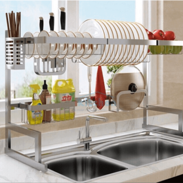 Giá bát đĩa đa năng inox SUS304 để trên bồn rửa chén Grob (GOS-850; GOS-650)